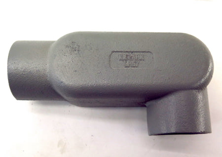 Killark Hubbell Iron Conduit Body LR57 Type LH 1-1/2" Gasket & Steel Cover - Advance Operations