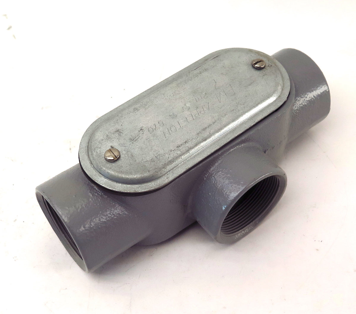 Killark Hubbell Electrical Iron Conduit Body T67 Size 2" Gasket & Steel Cover - Advance Operations