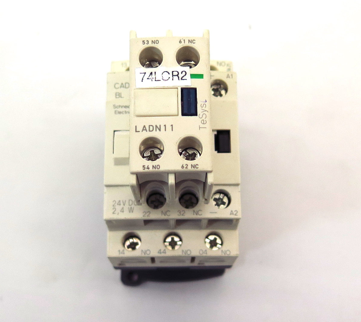 Schneider LAD4TBDL Contactor & LADN11 Auxiliary Contact MINT 24VDC Coil - Advance Operations