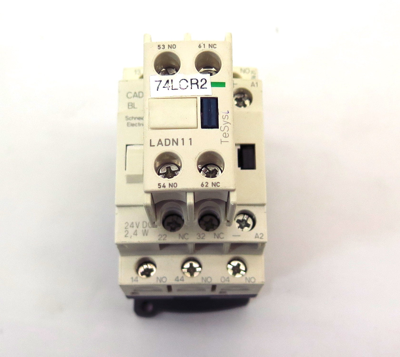 Schneider LAD4TBDL Contactor & LADN11 Auxiliary Contact MINT 24VDC Coil - Advance Operations