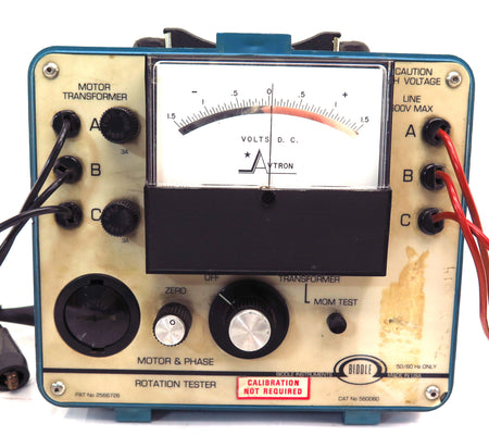 Biddle Motor & Phase Rotation Tester Cat No 560060 - Advance Operations