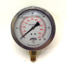 Load image into Gallery viewer, Winters Dual Scale Gauge PFQ Series 0...60Psi Liquid Filled 1/4&quot; Connection - Advance Operations
