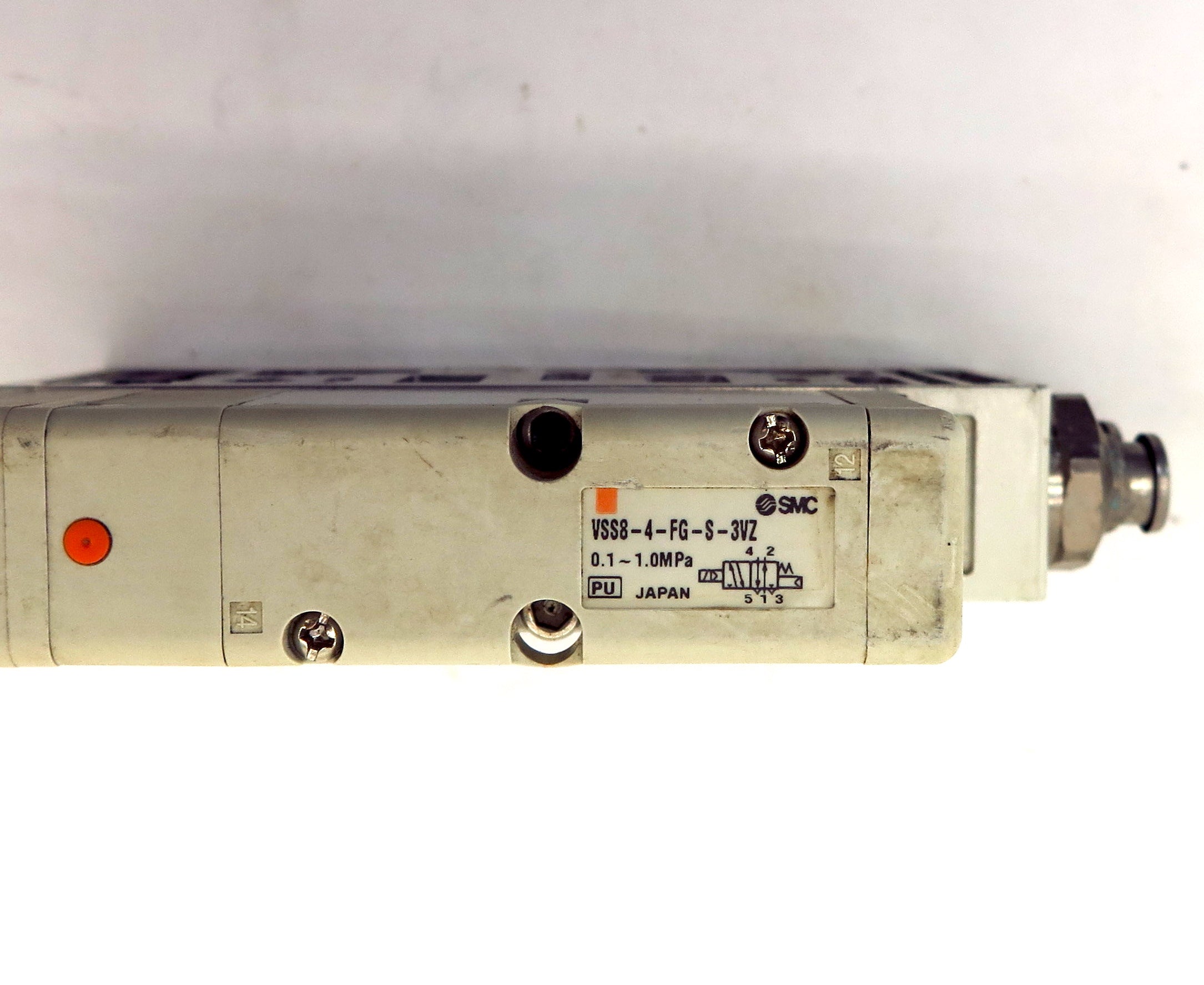 SMC Solenoid Valve VSS8-4-FG-S-3VZ 0.1...1.0MPa With Base - Advance Operations