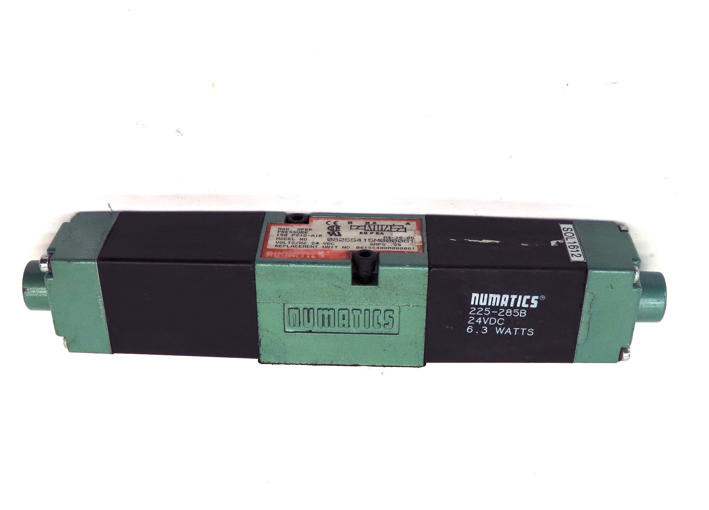 Numatics Solenoid Valve 082SS415M000061 24VDC 150Psig - Advance Operations