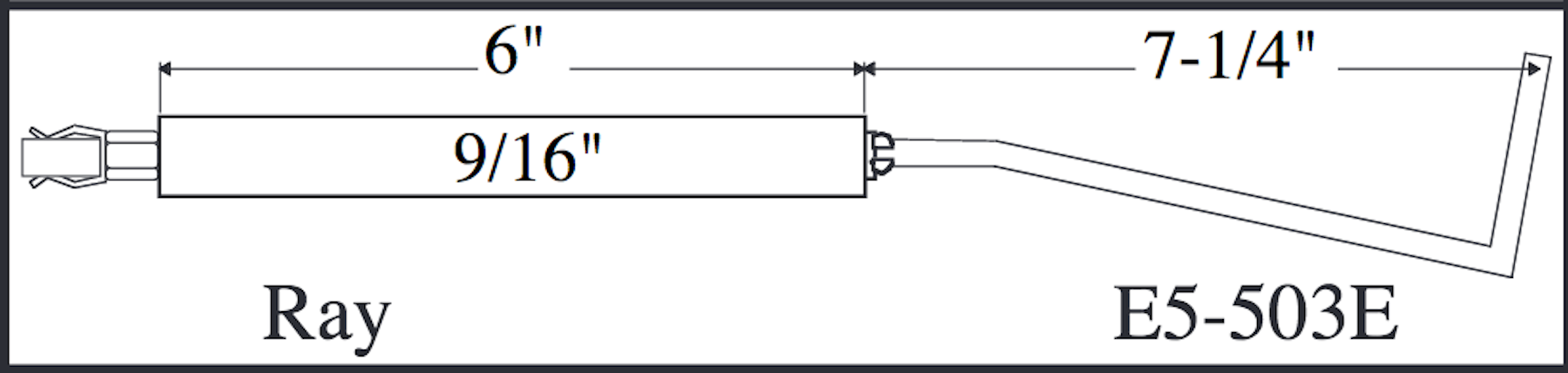 Westwood High Dielectric Strength Electrode Flame Rod  E5-503E - Advance Operations