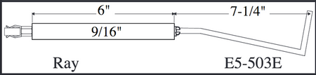 Westwood High Dielectric Strength Electrode Flame Rod  E5-503E - Advance Operations