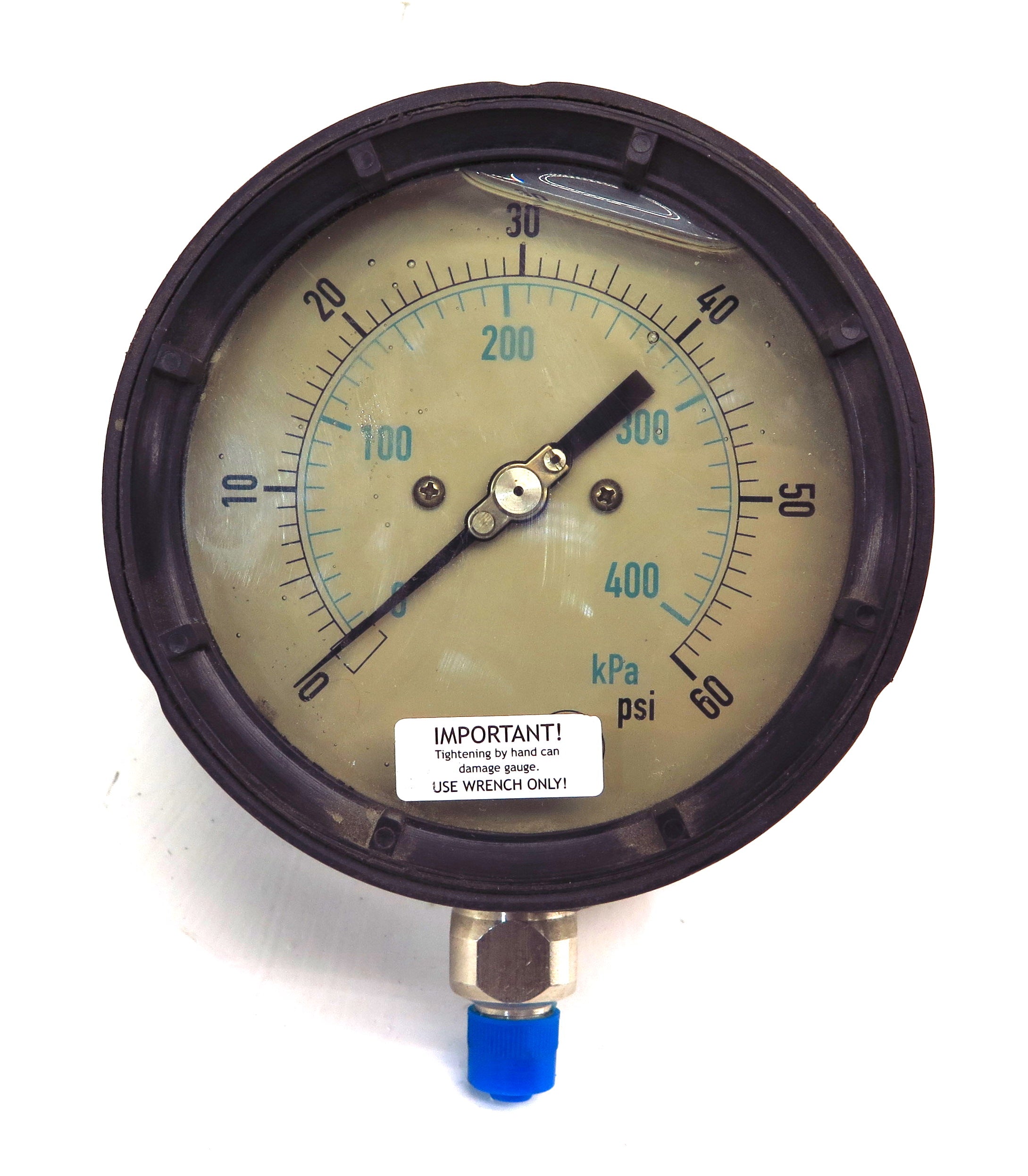 Pitanco Liquid Filled Pressure Gauge 0...60 Psi 4" Dial 1/4" Connection - Advance Operations