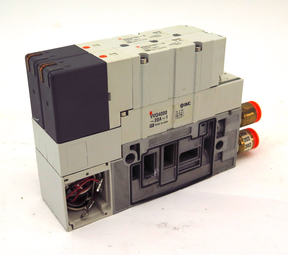 SMC Solenoid Valve VQC4101-5 & Interface Speed Control VVQ4000-20A-1 + Base - Advance Operations