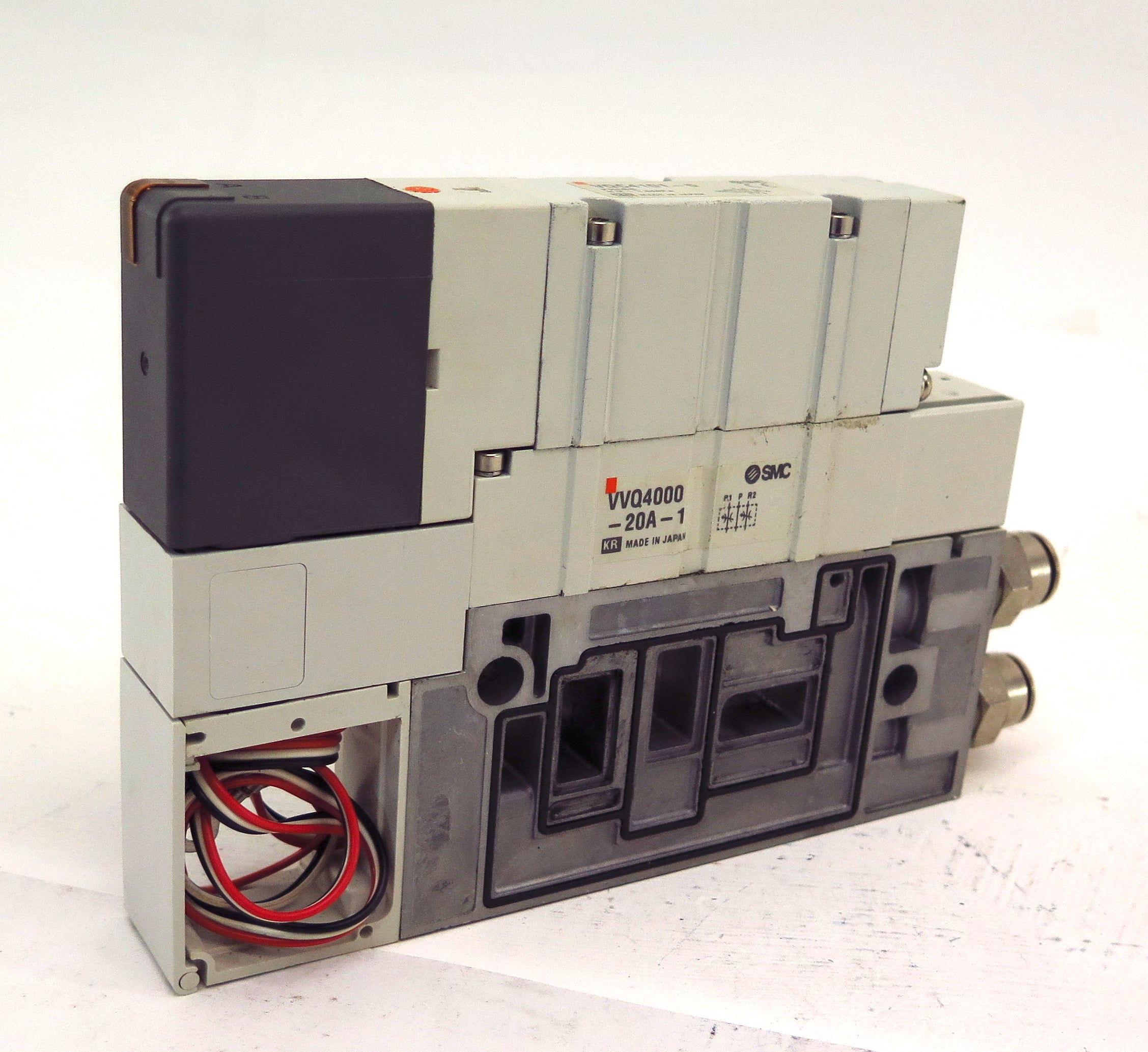 SMC Solenoid Valve VQC4101-5 & Interface Speed Control VVQ4000-20A-1 + Base - Advance Operations
