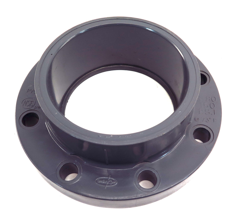 ChemKor Schedule SCH 80 Solid Flange 6" PVCI F1970 - Advance Operations