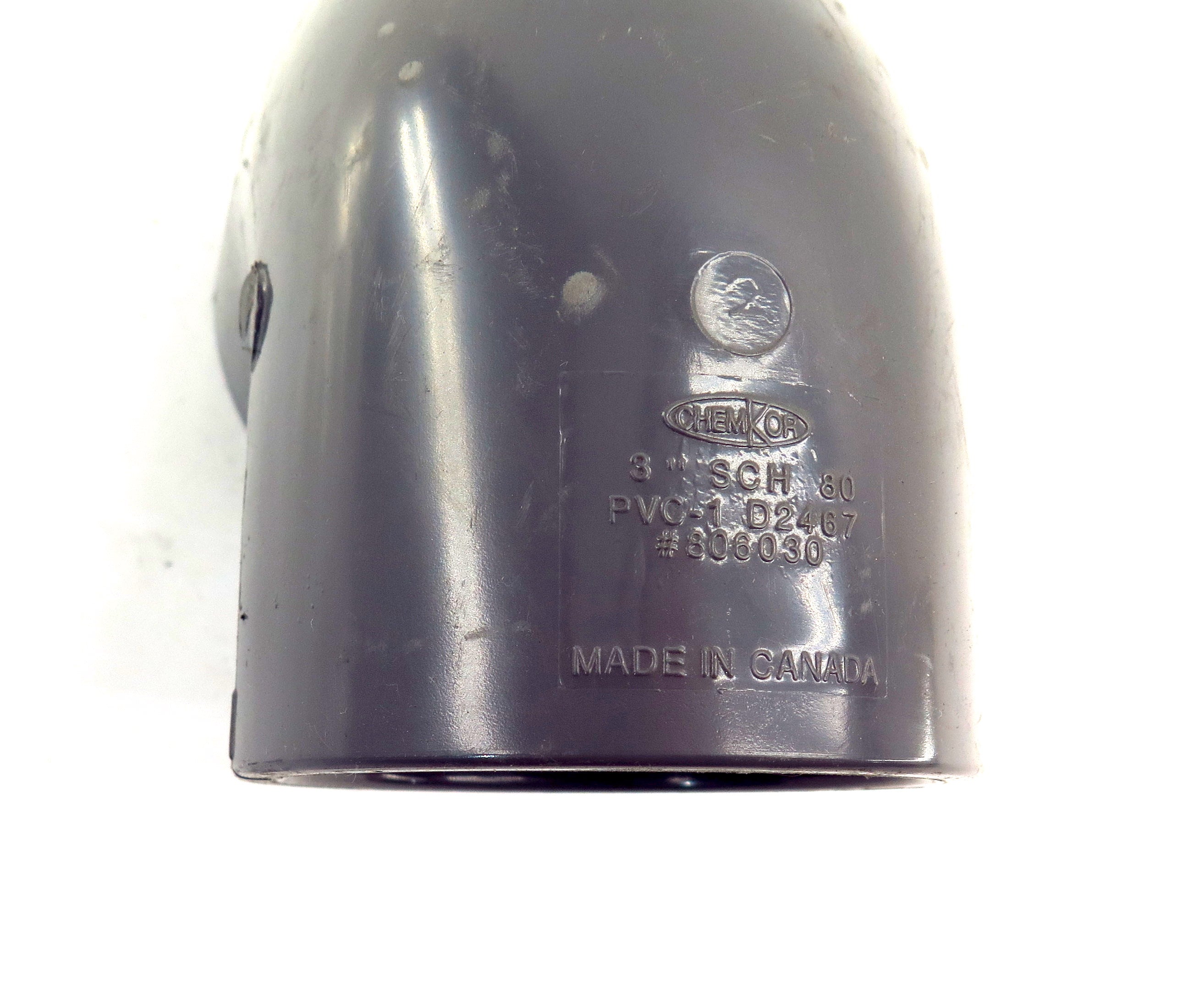 ChemKor Schedule SCH 80 90° Socket Elbow 3" PVC-1 806030 - Advance Operations