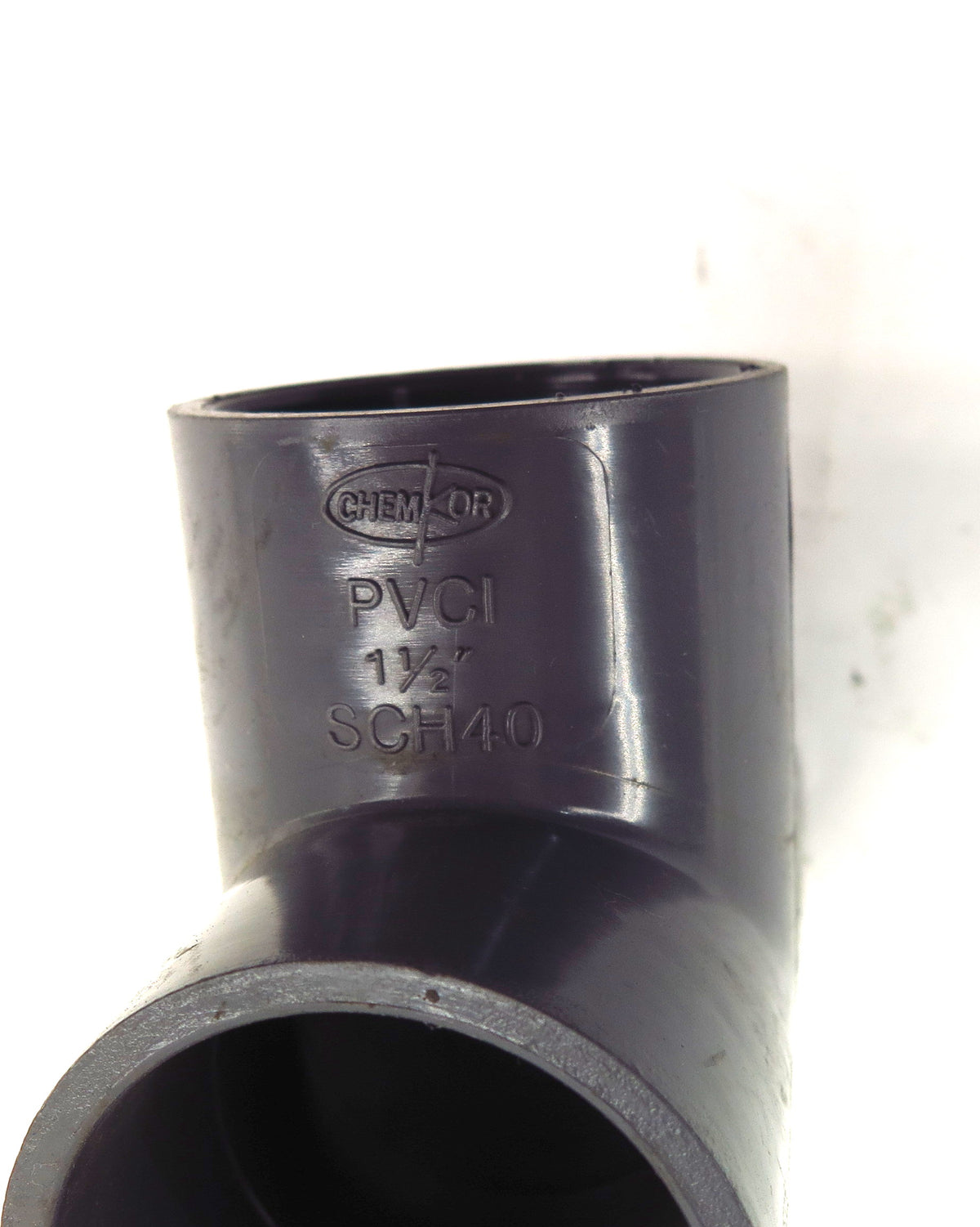 ChemKor Schedule SCH 40 Socket Tee 1-1/2" PVCI (2) - Advance Operations