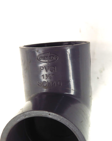 ChemKor Schedule SCH 40 Socket Tee 1-1/2" PVCI (2) - Advance Operations