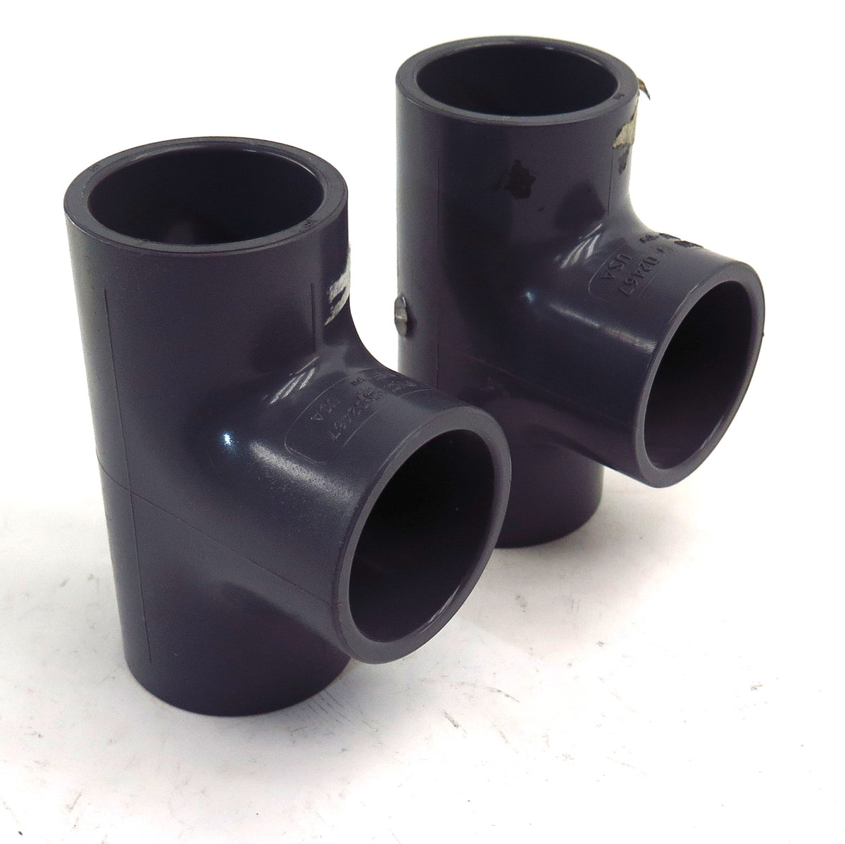 +GF+ Schedule SCH 80 Socket Tee 1-1/2" PVCI D2467 (2) - Advance Operations