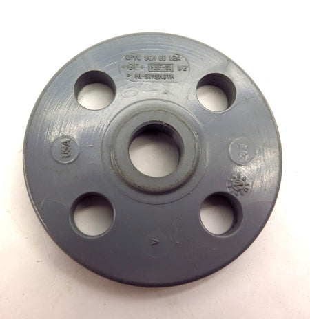 +GF+ Schedule SCH 80 Threaded Solid Flange 1/2" CPVC (7) - Advance Operations