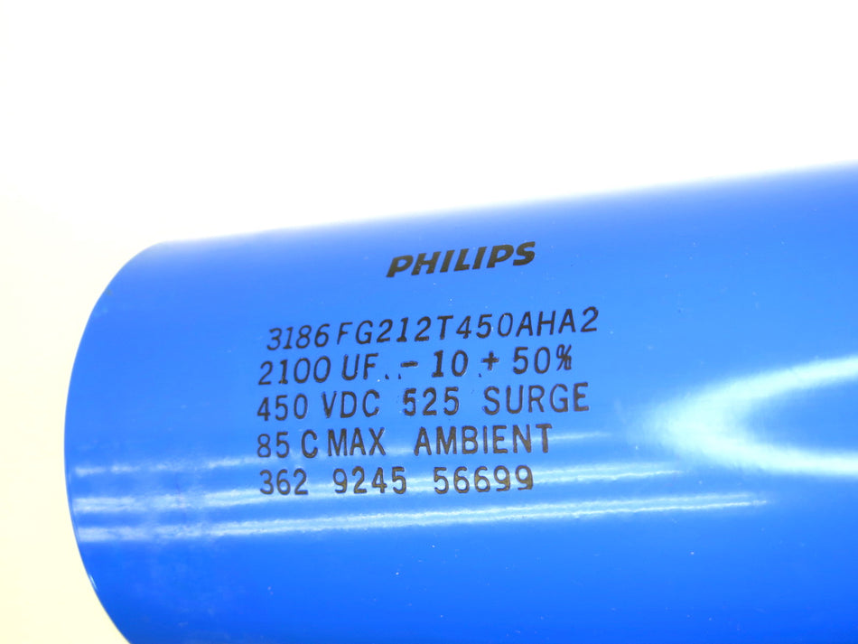 Philips 2100uF 450Vdc Capacitor 3186FG212T450AHA2 - Advance Operations