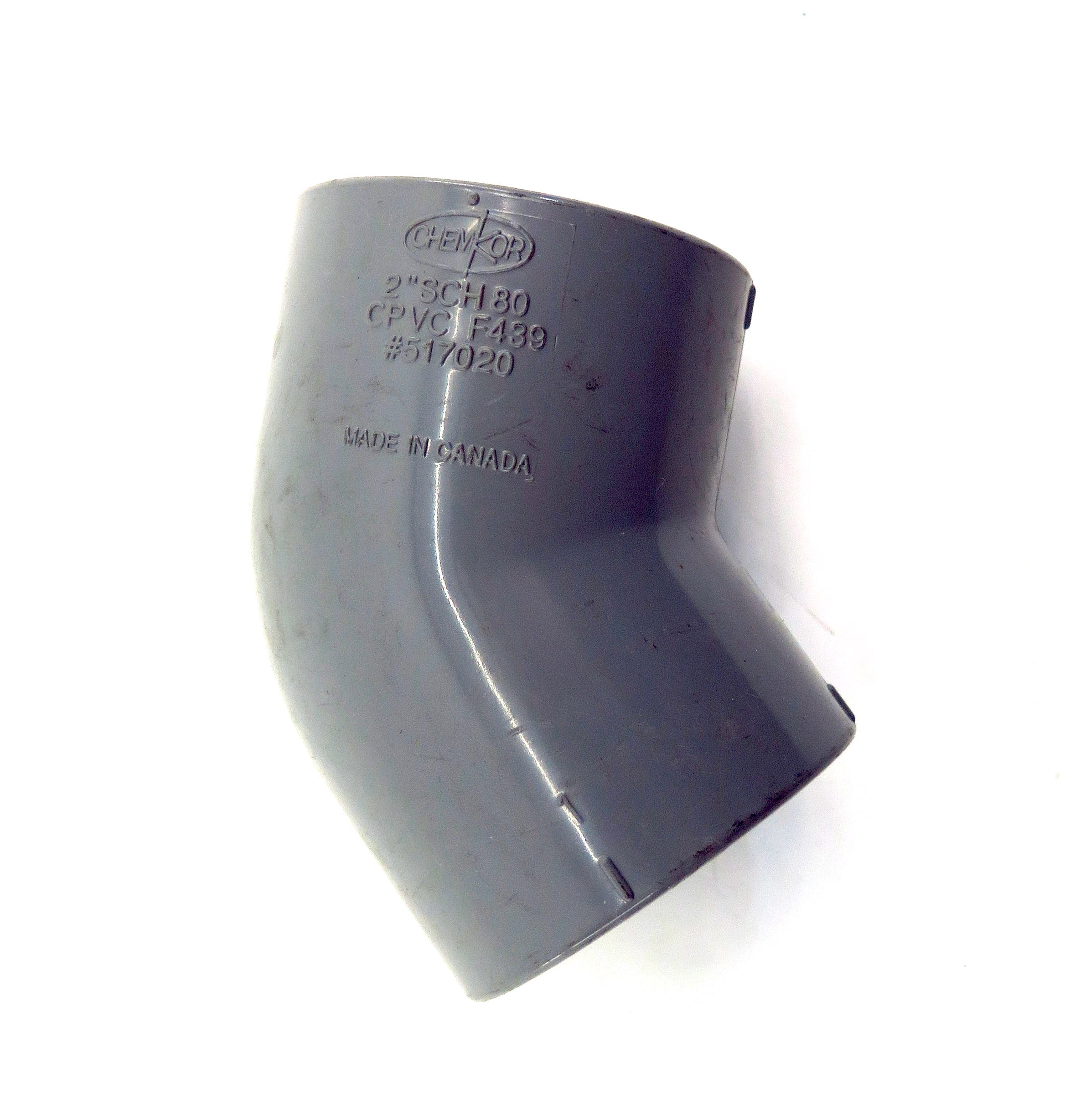 ChemKor Schedule SCH 80 45º Socket Elbow 2" CPVC 517020 - Advance Operations