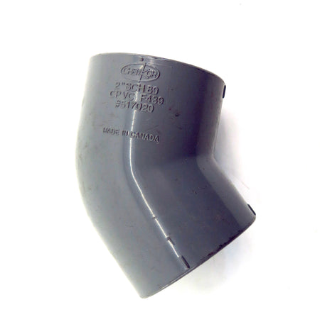ChemKor Schedule SCH 80 45º Socket Elbow 2" CPVC 517020 - Advance Operations