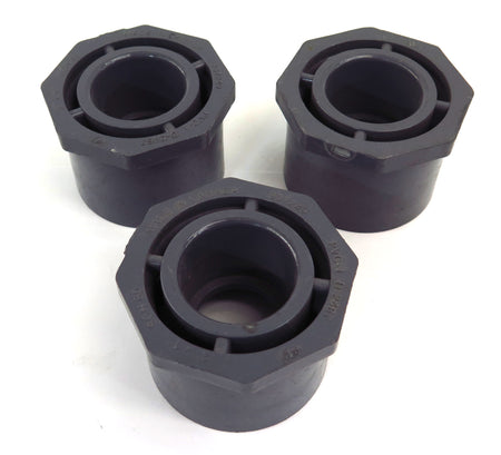 ChemKor Schedule SCH 80 Socket Reducing Bushing 2"x 1" PVC-1 837249 (3) - Advance Operations