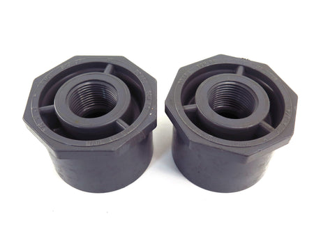 ChemKor SCH 80  Reducing Bushing Socket 2" to 3/4" Threaded PVCI 838248 (2) - Advance Operations