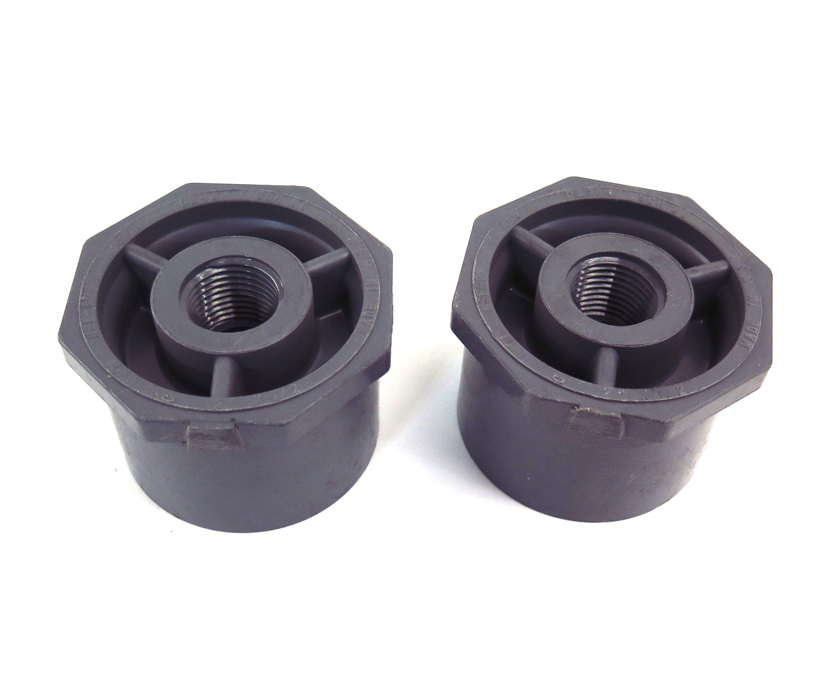 ChemKor SCH 80  Reducing Bushing Socket 2" to 1/2" PVCI 837247 (2) - Advance Operations