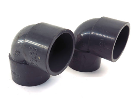 ChemKor Schedule SCH 40 90º Socket Elbow 2-1/2" CPV-1 D-2466 (2) - Advance Operations