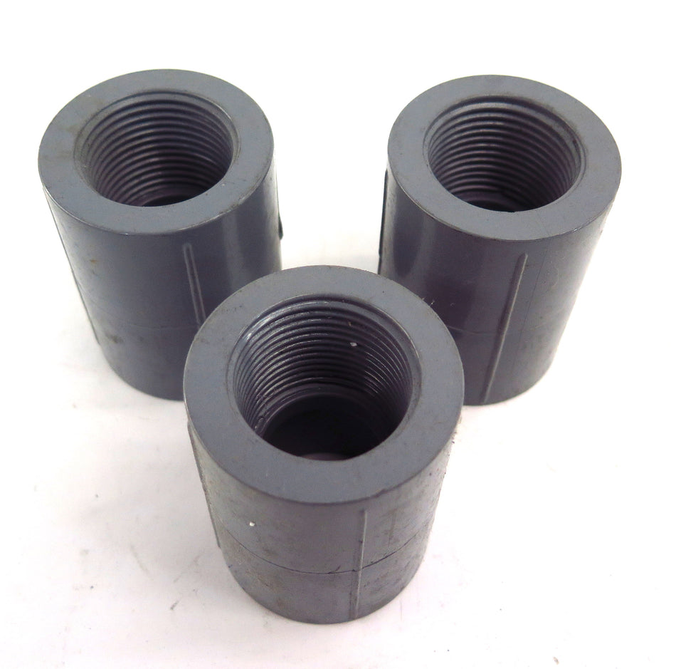 ChemKor Schedule SCH 80 Female Adaptor Socket 1" to Thread 1" PVC 835010 (3) - Advance Operations