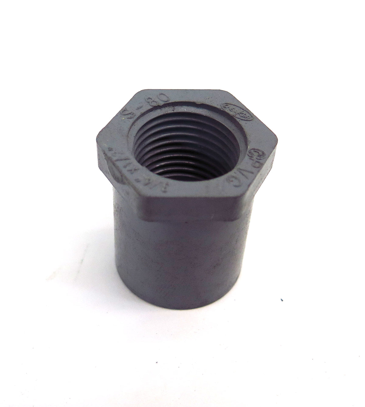 ChemKor SCH 80 Reducing Bushing Socket 3/4" x 1/2" Threaded CPVC 838101  (8) - Advance Operations