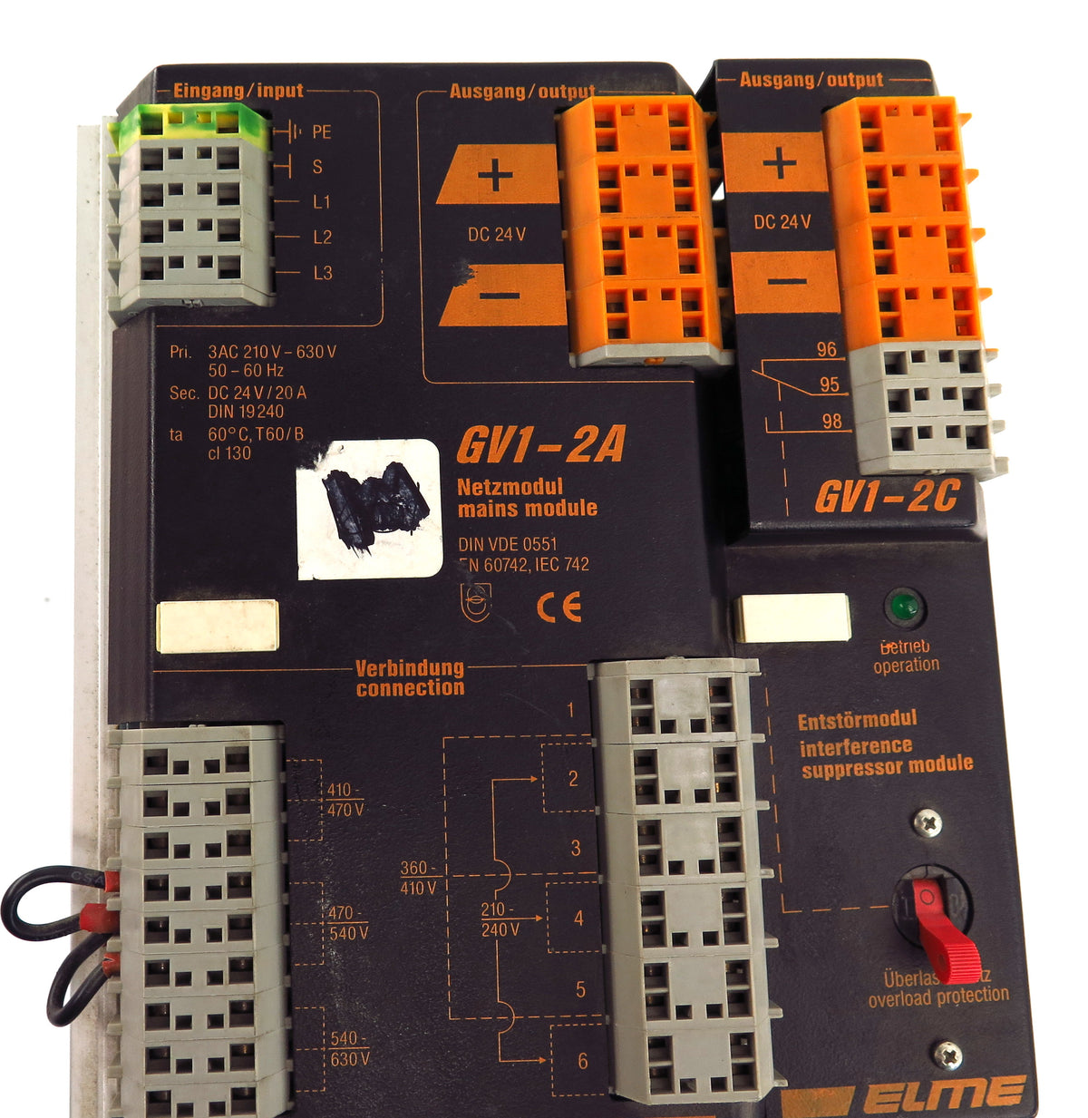 Elme Augsburg Power Supply GV1-2A with GV1-2C - Advance Operations