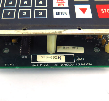 AC Technology Variable Speed AC Drive Keypad Assembly 975-002K - Advance Operations