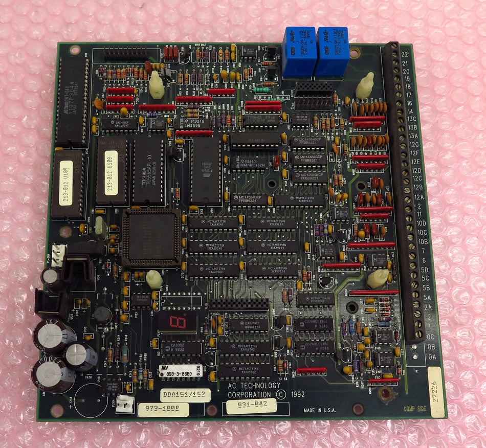 AC Technology Variable Speed AC Drive Control Board 973-100 E 831-042 - Advance Operations