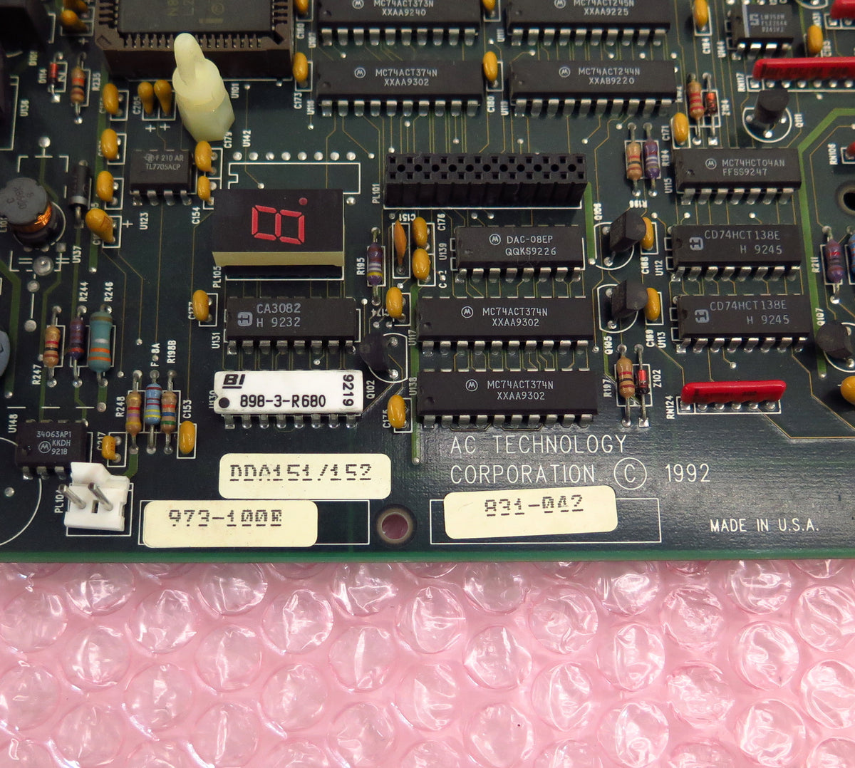 AC Technology Variable Speed AC Drive Control Board 973-100 E 831-042 - Advance Operations