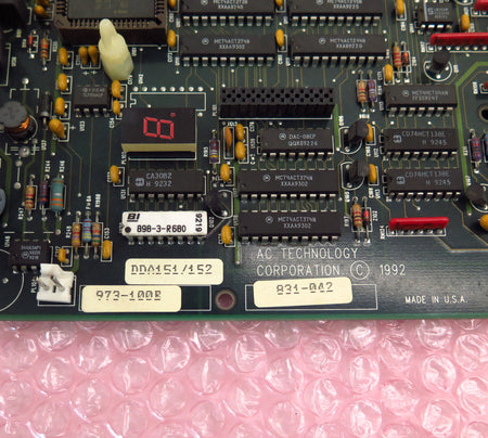 AC Technology Variable Speed AC Drive Control Board 973-100 E 831-042 - Advance Operations
