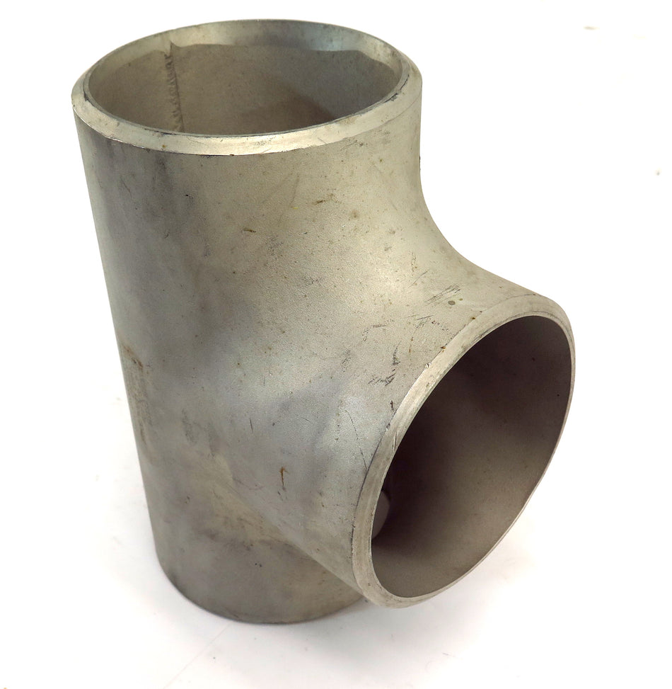 KT Stainless Steel SCH40S WP304/304LW Butt Weld Tee 4" x 4" x 4" - Advance Operations