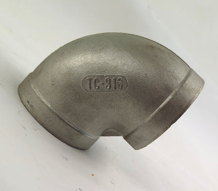 TC Stainless Steel 316 Threaded Elbow 90º 2" Class 150 - Advance Operations