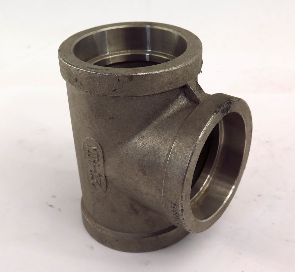 YIH Heavy Stainless Steel 316 Socket Weld Tee 1-1/2" x 1-1/2" x 1-1/2" 150LB - Advance Operations