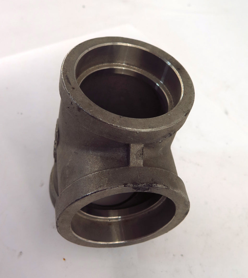 YIH Heavy Stainless Steel 316 Socket Weld Tee 1-1/2" x 1-1/2" x 1-1/2" 150LB - Advance Operations