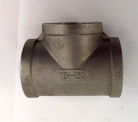 YIH Heavy Stainless Steel 316 Socket Weld Tee 1-1/2" x 1-1/2" x 1-1/2" 150LB - Advance Operations