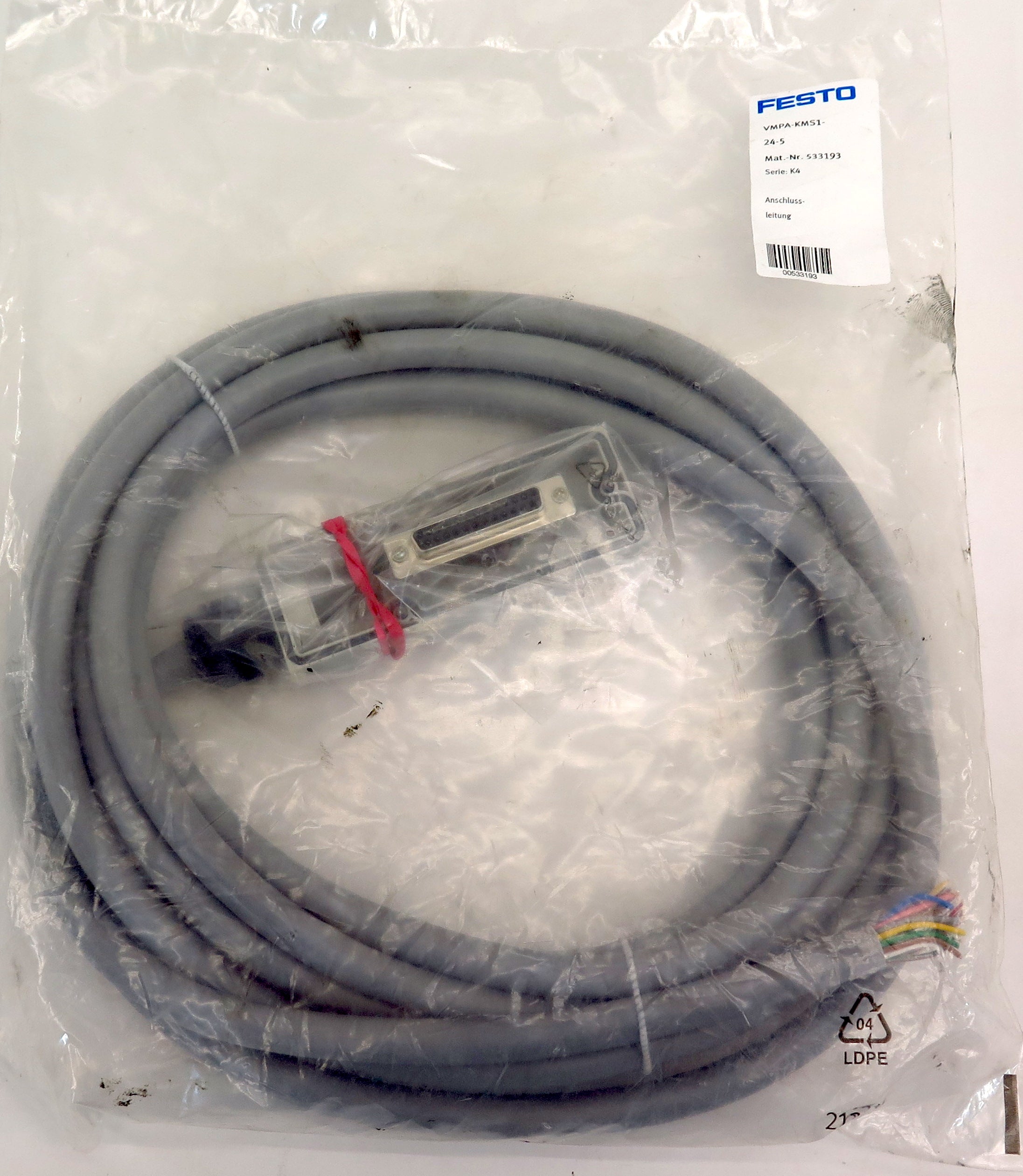 Festo Connecting Cable VMPA-KMS1-24-5 533193 - Advance Operations