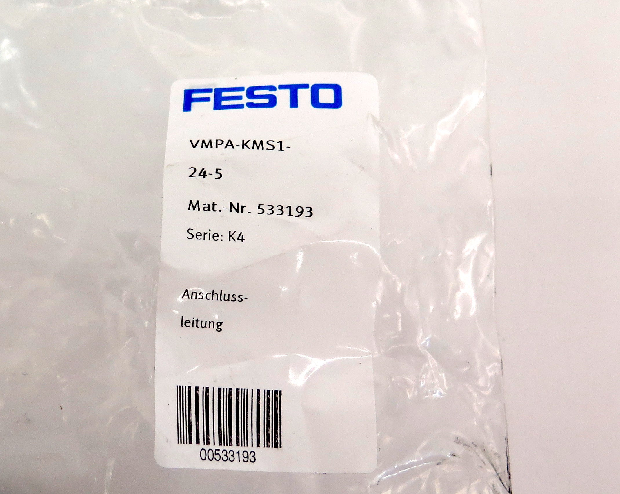 Festo Connecting Cable VMPA-KMS1-24-5 533193 - Advance Operations