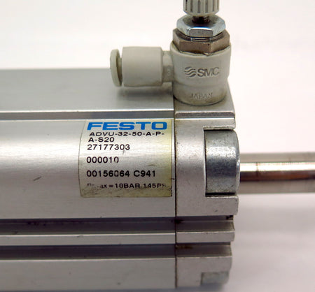 Festo Cylinder ADVU-32-50-A-P-A-S20 27177303 Bore 32mm Stroke 50mm 145Psi - Advance Operations