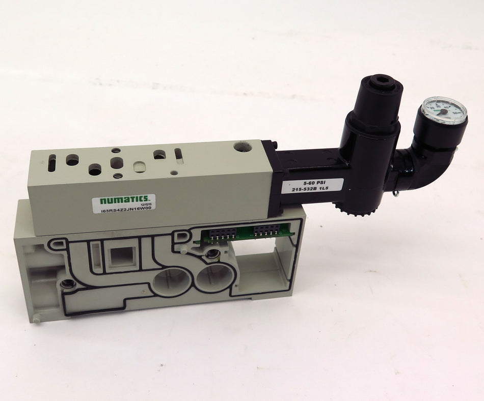 Numatics Pneumatic Valve I63RS4Z2JN16W00 with Base 5-60 Psi - Advance Operations
