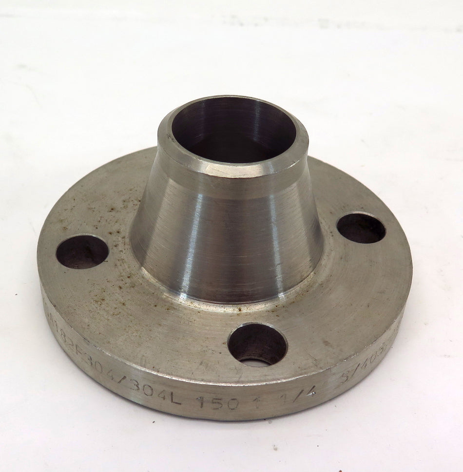 FP Stainless Steel Neck Flange SCH 40S 1-1/4" F304/304L 150 LB Weld - Advance Operations
