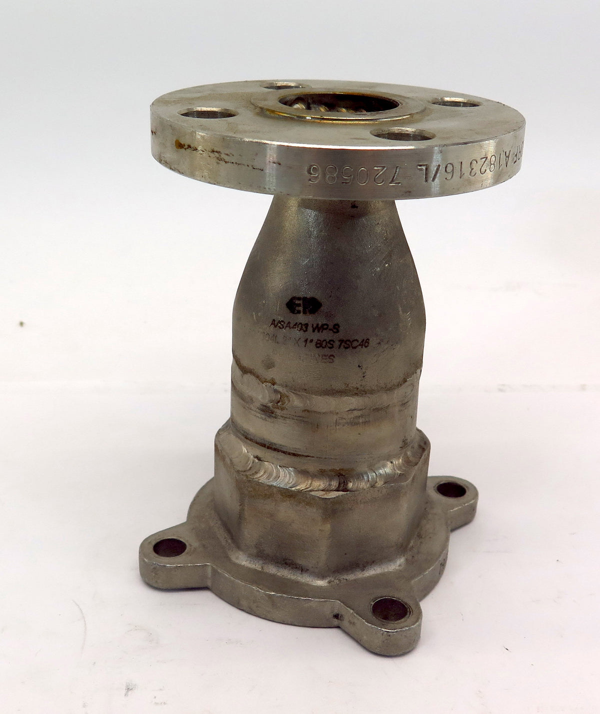 FP Stainless Steel Pipe Flange Adapter SCH 40S 2" x 1" 304/304L 150 LB - Advance Operations