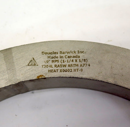 Douglas Stainless Steel T304L Angle Face Ring 10" (1-1/4 x 1/8) - Advance Operations