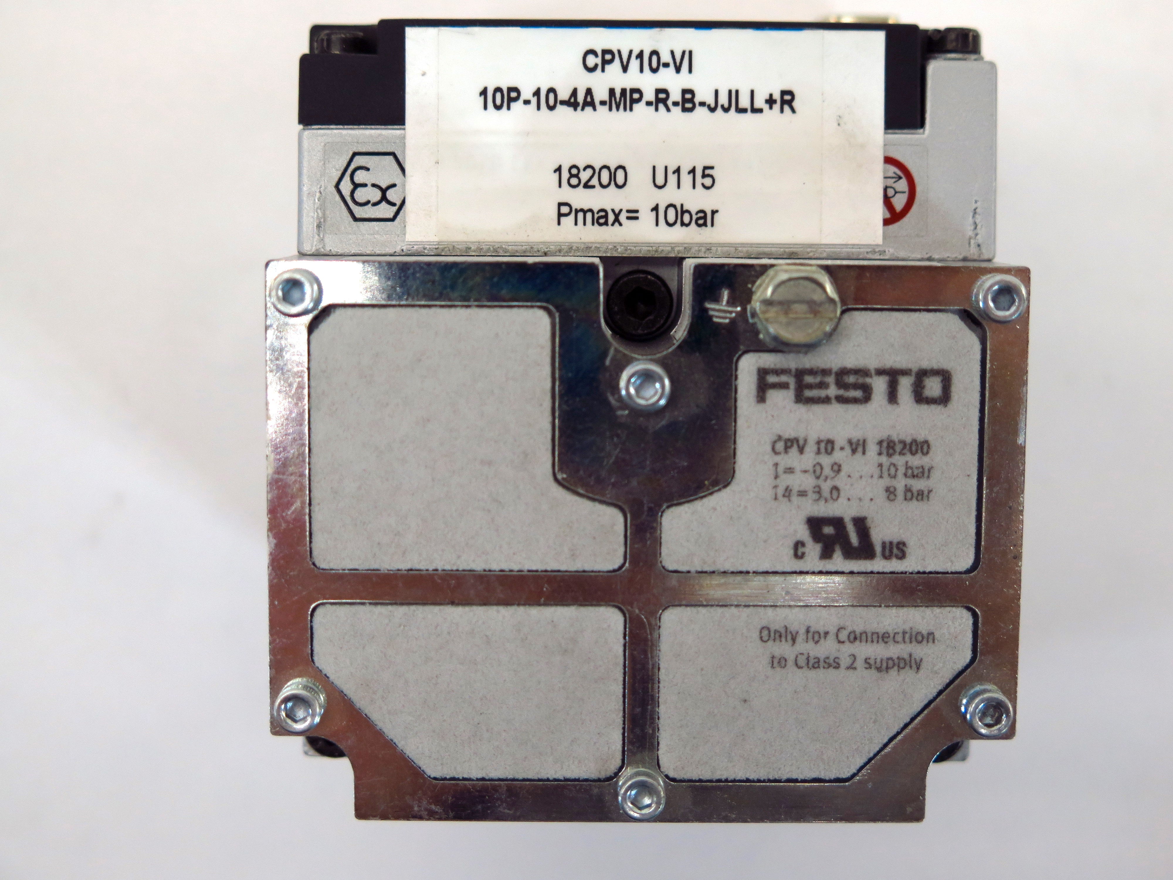 Festo Pneumatic Solenoid Valve Manifold CPV10-VI 10P-10-4A-MP-R-B-JJLL+R - Advance Operations