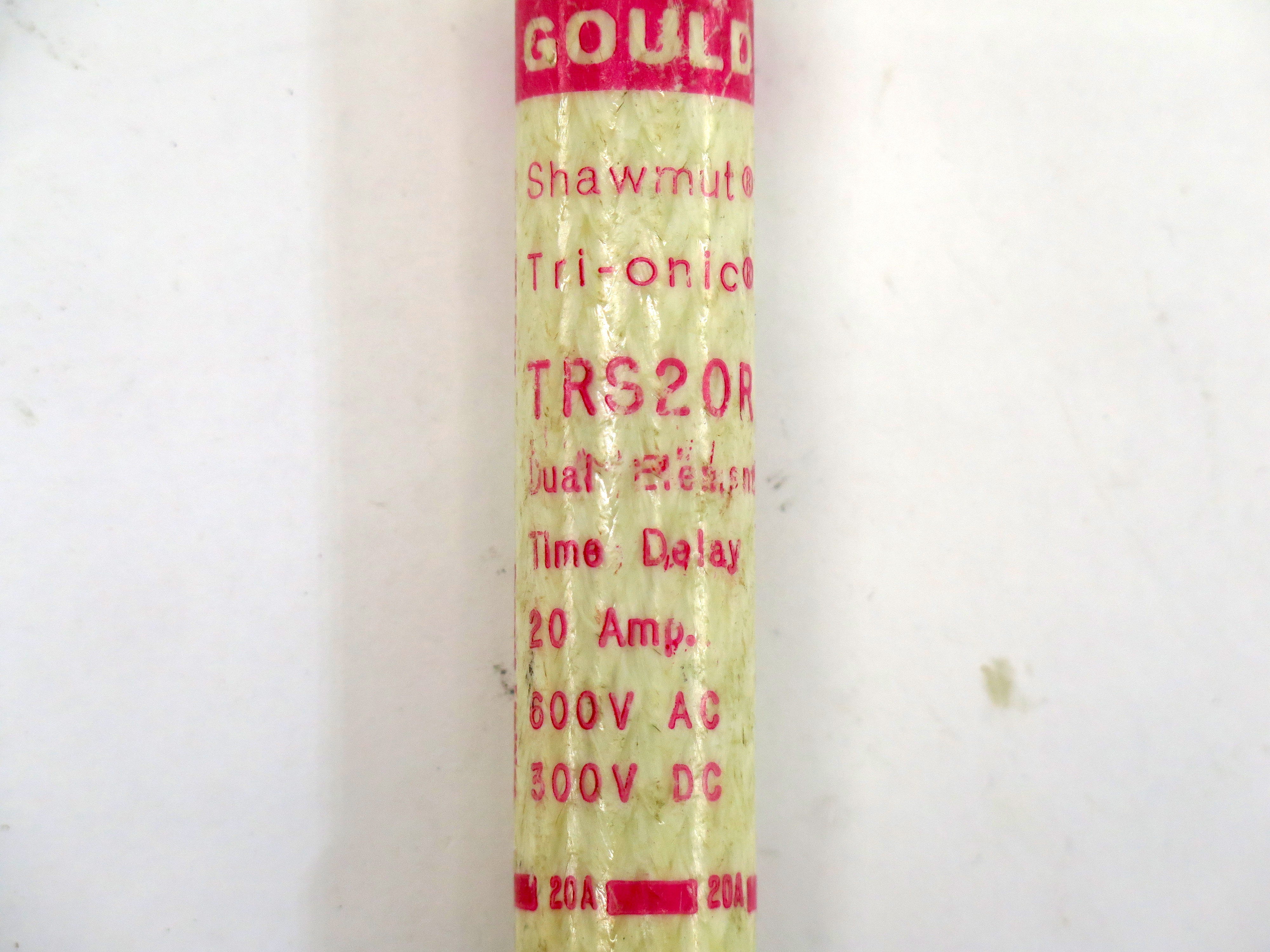 Lot of 2 Gould Shawmut TRS20R Tri-onic Class RK5 Time Delay Fuse 20A 600V (2) - Advance Operations