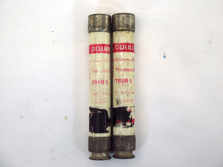 Lot of 2 Gould Shawmut TRSR 5 Tri-onic Type D Time Delay Fuse 5A 600V (2) - Advance Operations