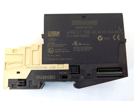 Siemens 6ES7 138-4CA00-0AA0 Power Module PM-E and base 193-4CD30-0AA0 Lot of 2 - Advance Operations
