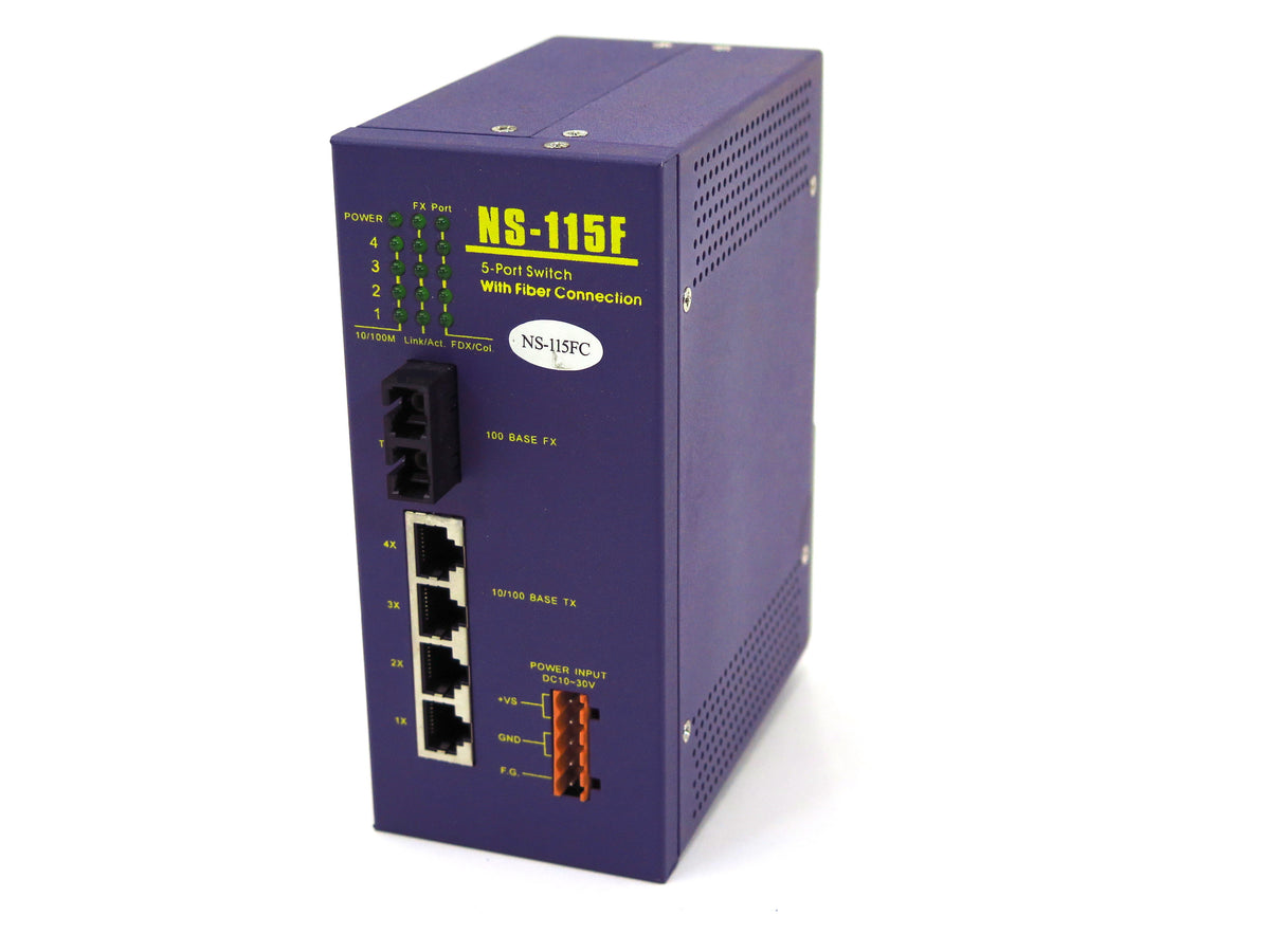 ICP DAS NS-115FC Network Switch 5-Port Switch With Fiber Connection - Advance Operations
